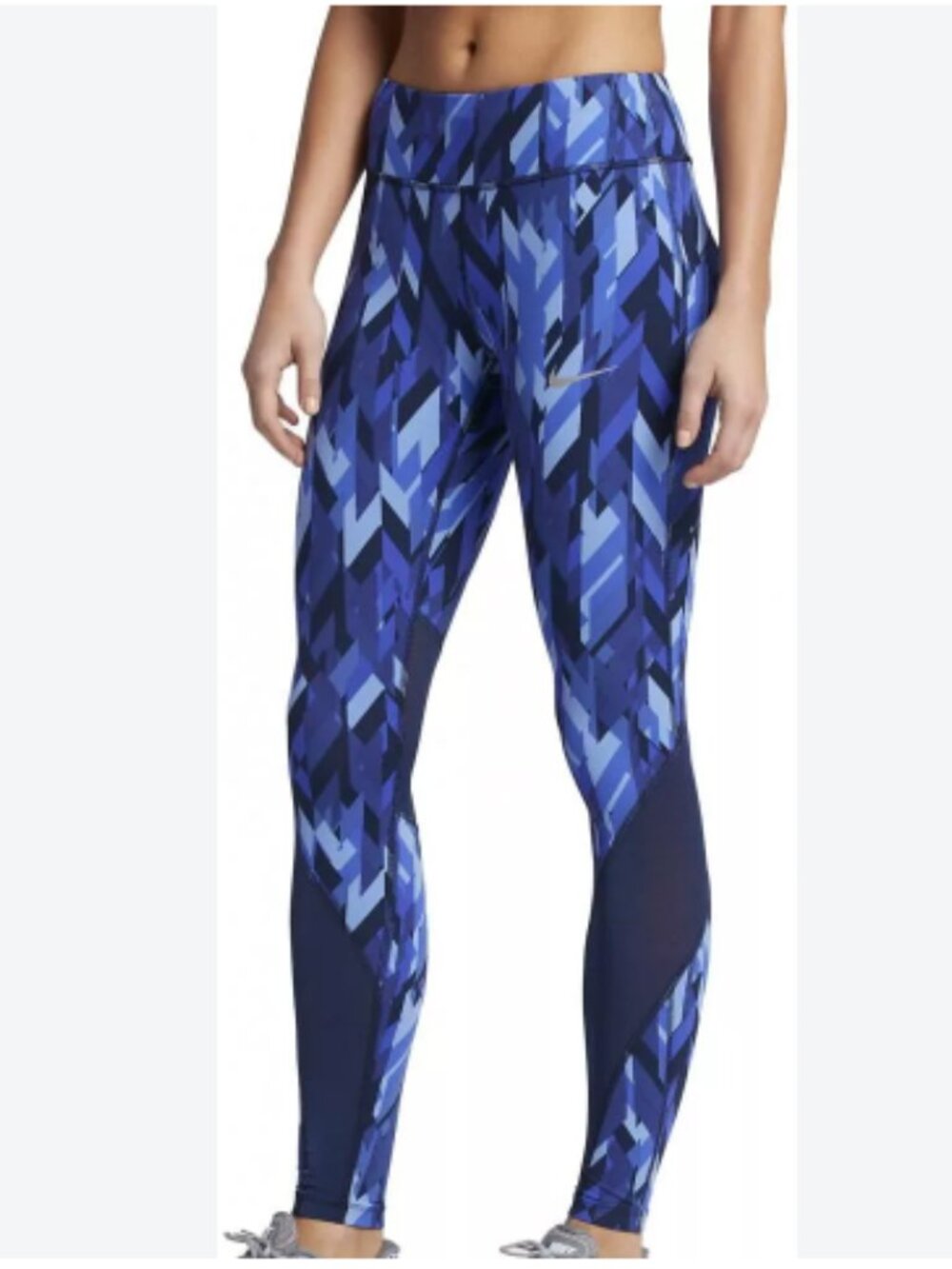 Nike Dri-Fit Epic Lux Blue Tight Crop Legging Size XL 831617-429 NWOT